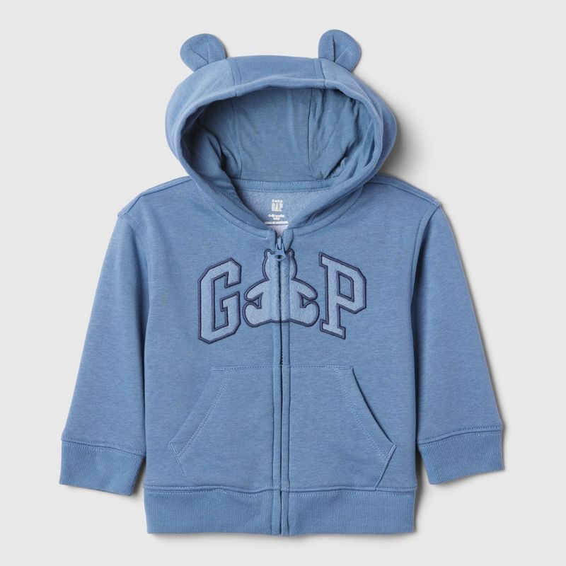 GAP - Saco para Bebé niña con Logo Con capucha Manga larga de Algodón GAP