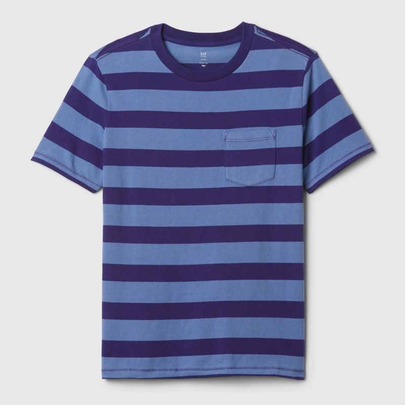 GAP - Camiseta Niño de Rayas Manga corta Algodón GAP