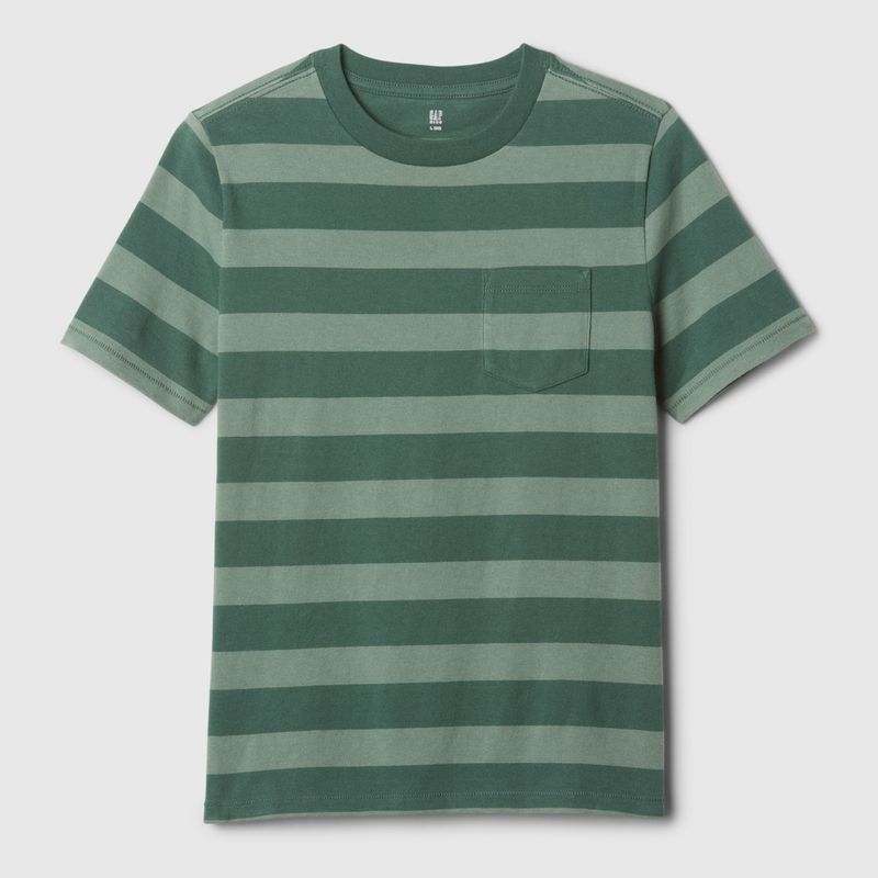 GAP - Camiseta Niño de Rayas Manga corta Algodón GAP