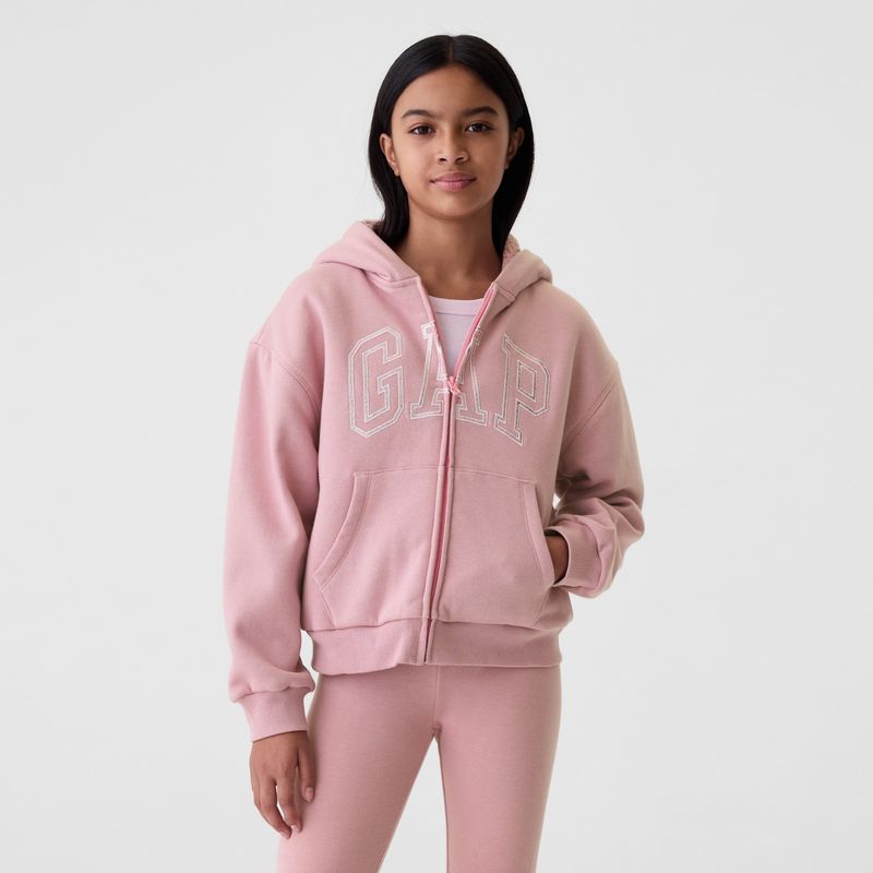 GAP - Saco para Niña con capucha de Algodón GAP