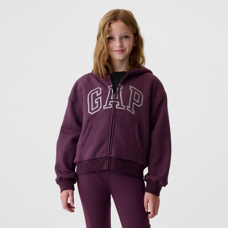 GAP - Saco para Niña con capucha de Algodón GAP