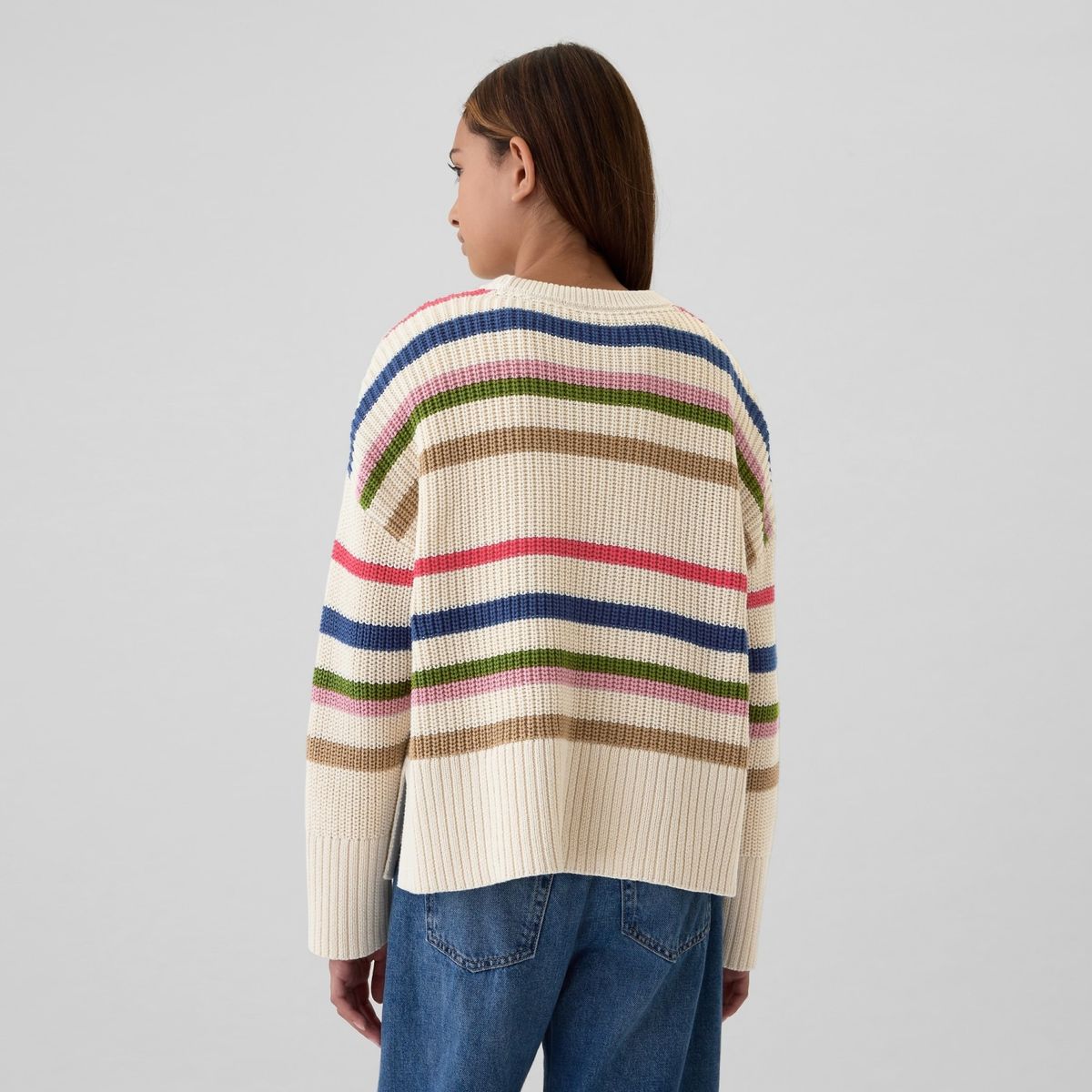 GAP - Saco para Niña de Rayas de Algodón GAP