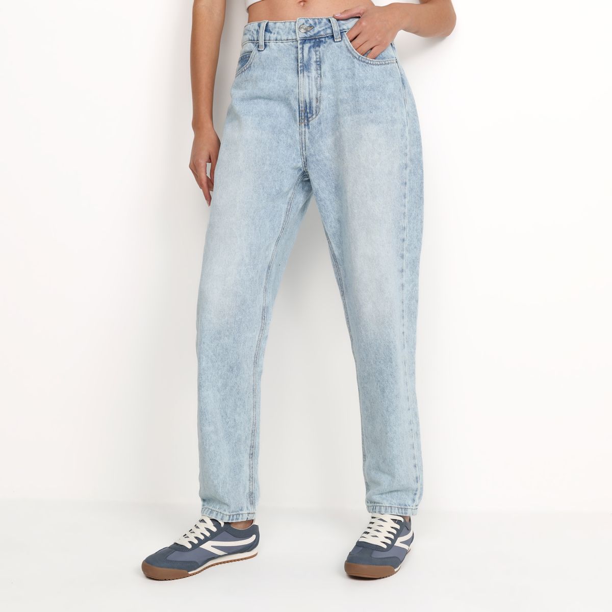 SYBILLA - Jean Mom Mujer Tiro medio de Algodón Sybilla