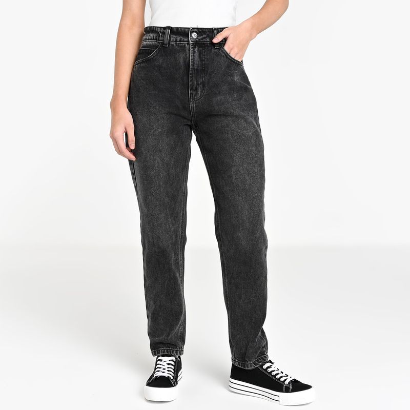 SYBILLA - Jean Mom Fit Mujer Tiro medio Sybilla