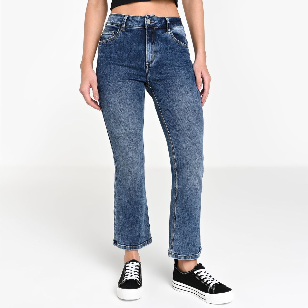 SYBILLA - Jean Flare Mujer Tiro medio Sybilla