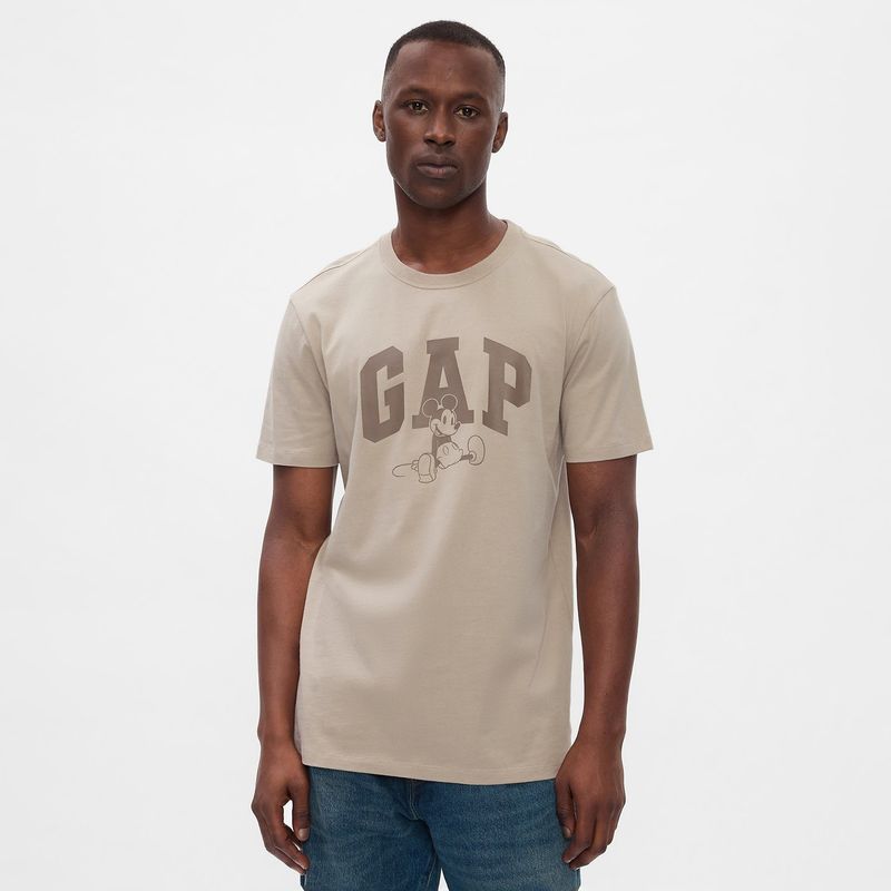 GAP - Camiseta Hombre Manga corta con Estampado de Algodón GAP