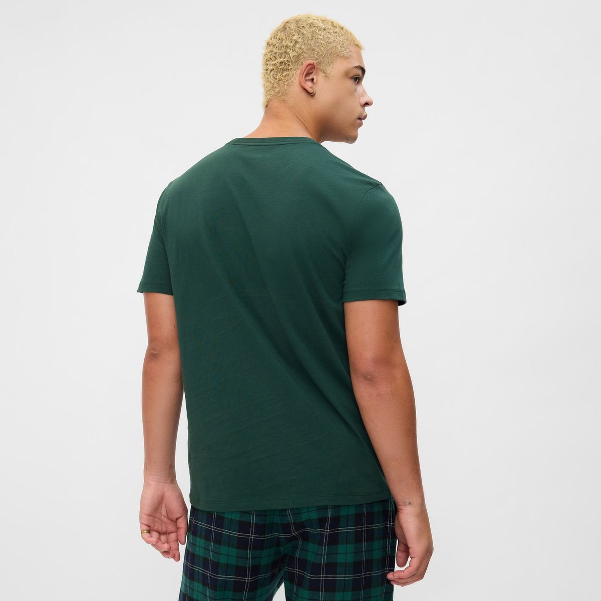 GAP - Camiseta Hombre Manga corta con Logo de Algodón GAP