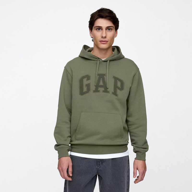 GAP - Hoodie Hombre con Logo de Algodón GAP