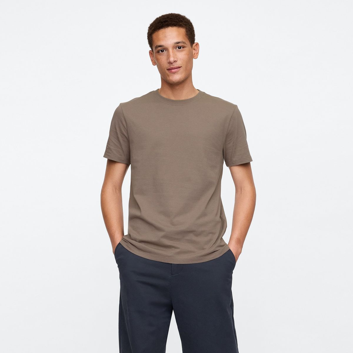 GAP - Camiseta Hombre Manga corta  de Algodón GAP