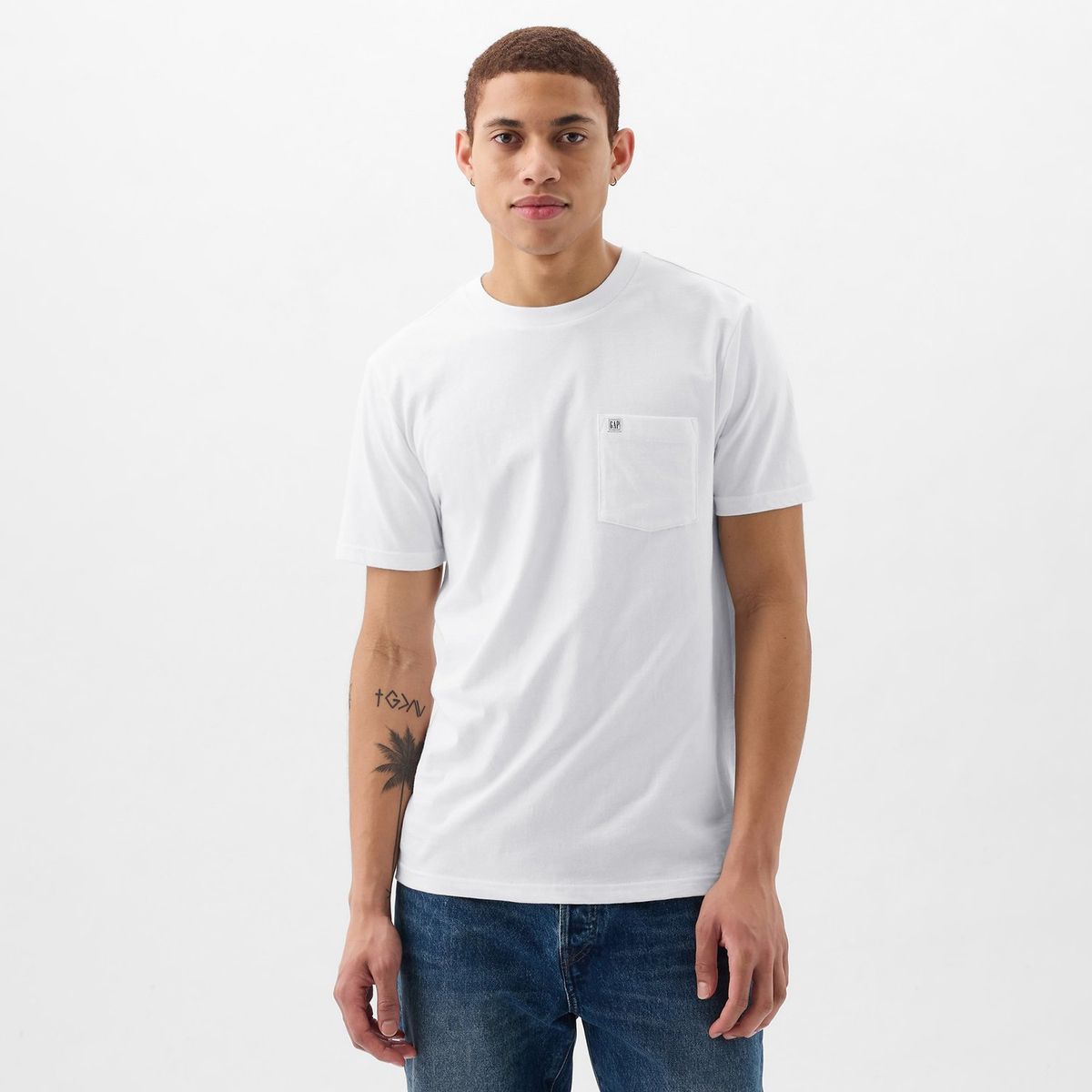 GAP - Camiseta Hombre Manga corta Slim fit de Algodón GAP