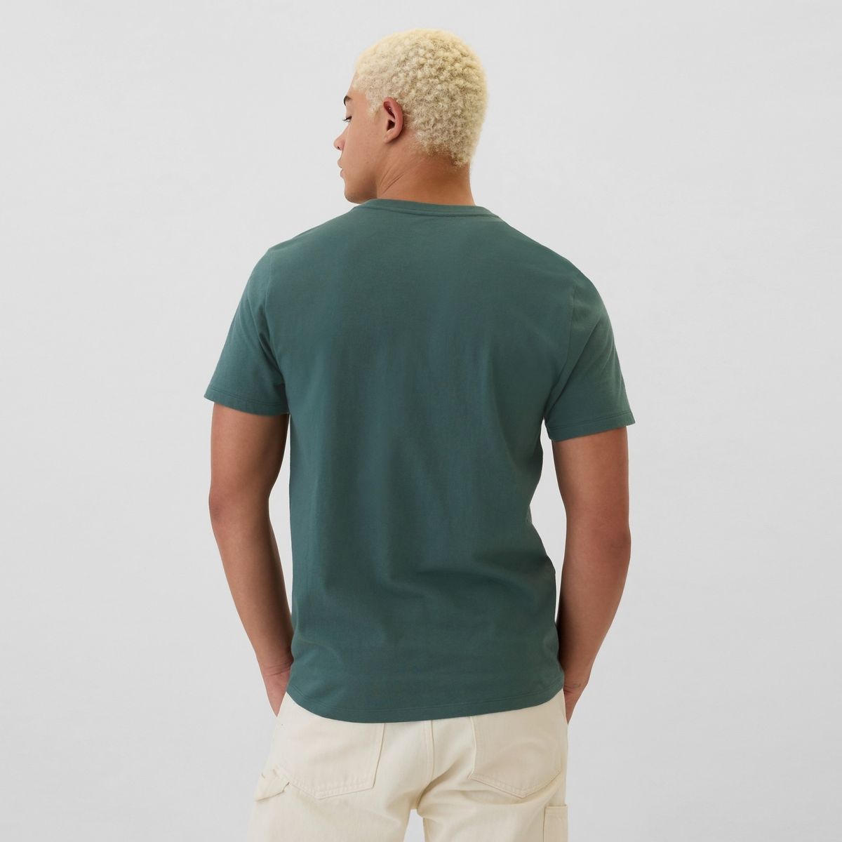 GAP - Camiseta Hombre Manga corta Con Logo de Algodón GAP