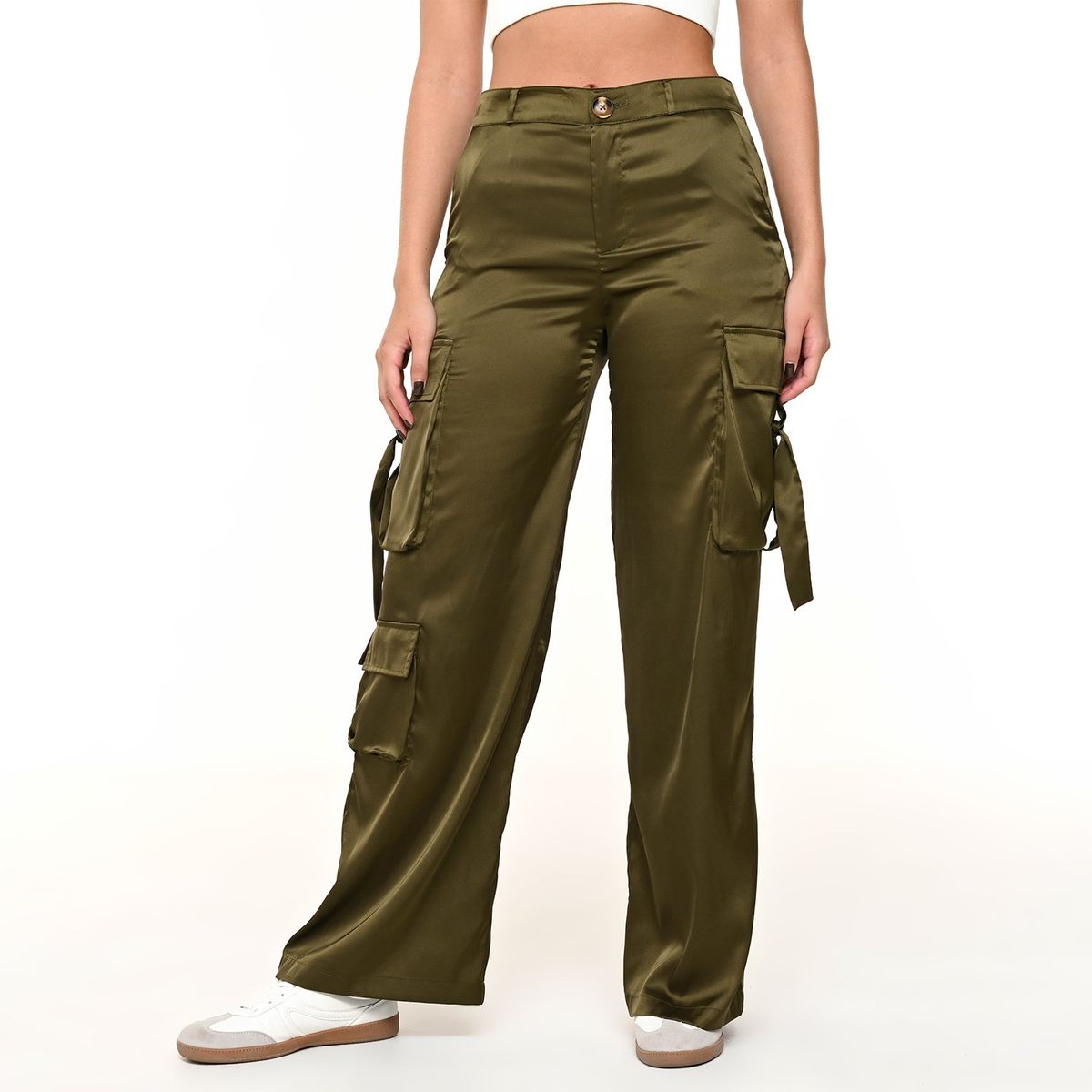 SYBILLA - Pantalón Wide leg Mujer Tiro medio Sybilla