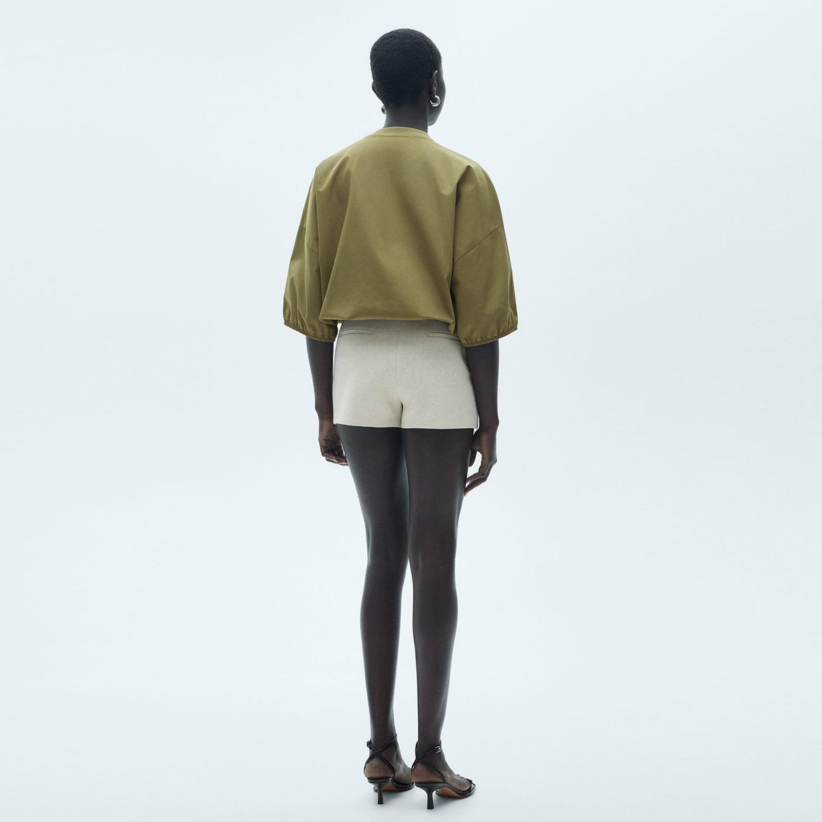 MANGO - Camiseta Mujer Manga 3/4 de Algodón MANGO