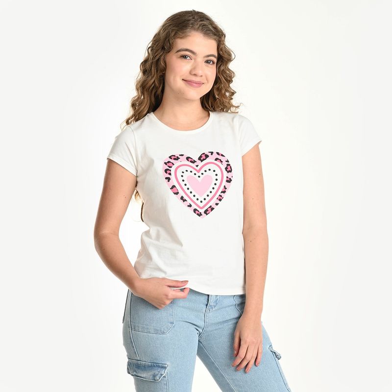 ELV - Camiseta con Estampado Manga corta Algodón ELV