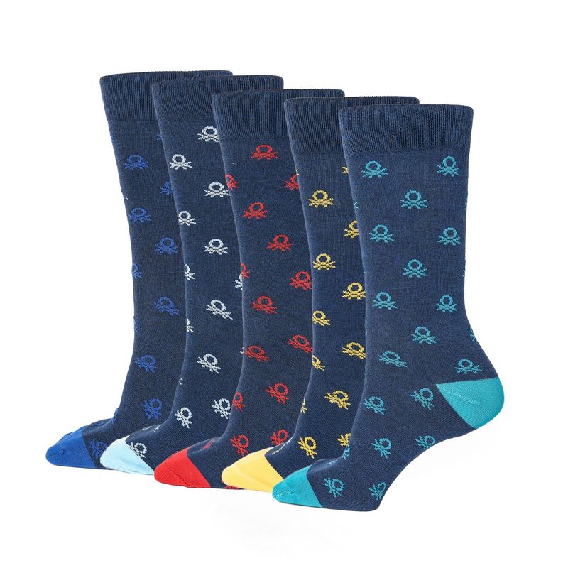 BENETTON - Pack Medias Hombre Largo Pack de 5 Benetton