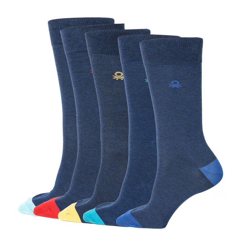 BENETTON - Pack Medias Hombre Largo Pack de 5 Benetton