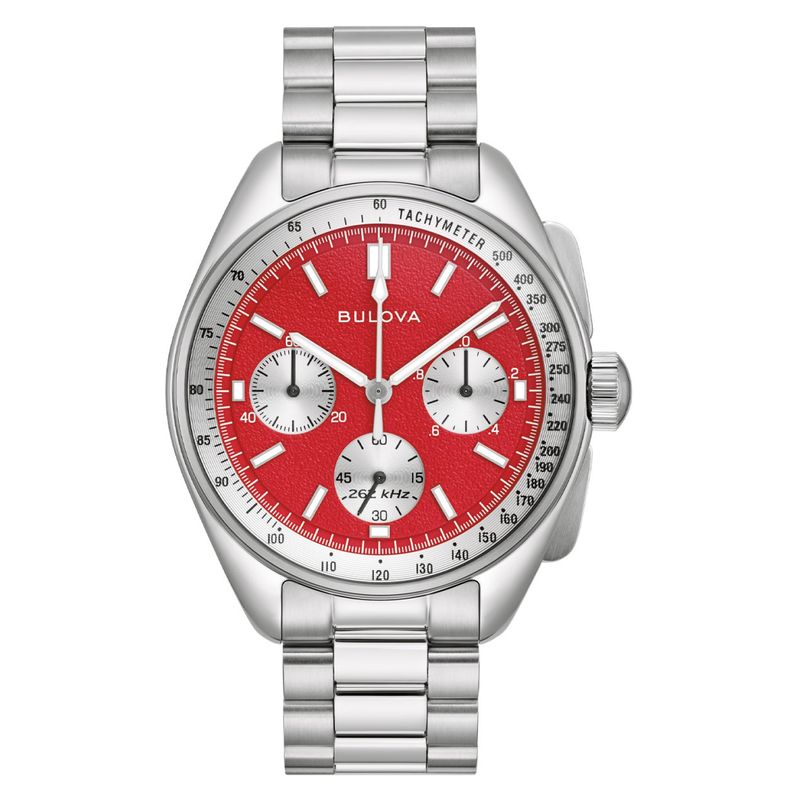 BULOVA - Relojes Bulova Hombre LUNAR PILOT M W BR RD SET. Relojes Acero inoxidable Plateado 96K115