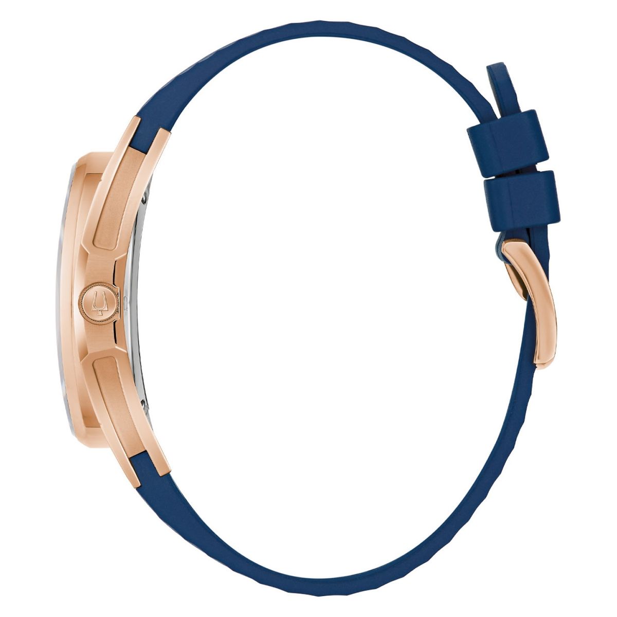 BULOVA - Relojes Bulova Mujer CURV LR ST BL D07. Relojes Silicona Azul 97P174