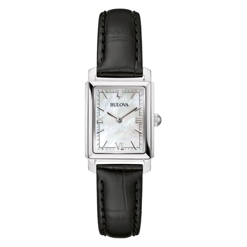 BULOVA - Relojes Bulova Mujer STRAP LW WT MO. Relojes Cuero Negro 96L330