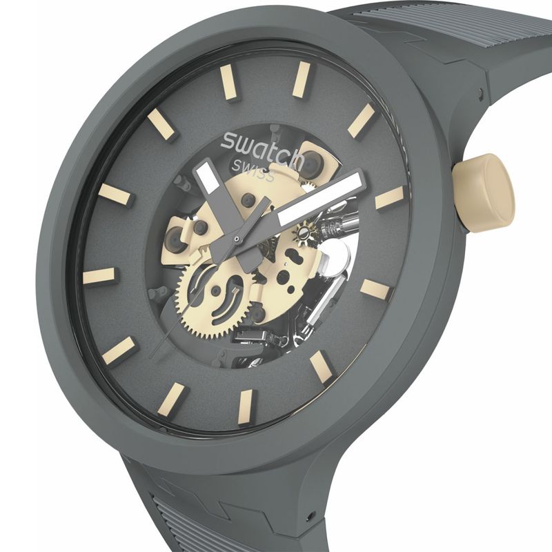 SWATCH - Relojes Swatch Unisex THRU THE HORIZON. Relojes Silicona Gris SB05M102