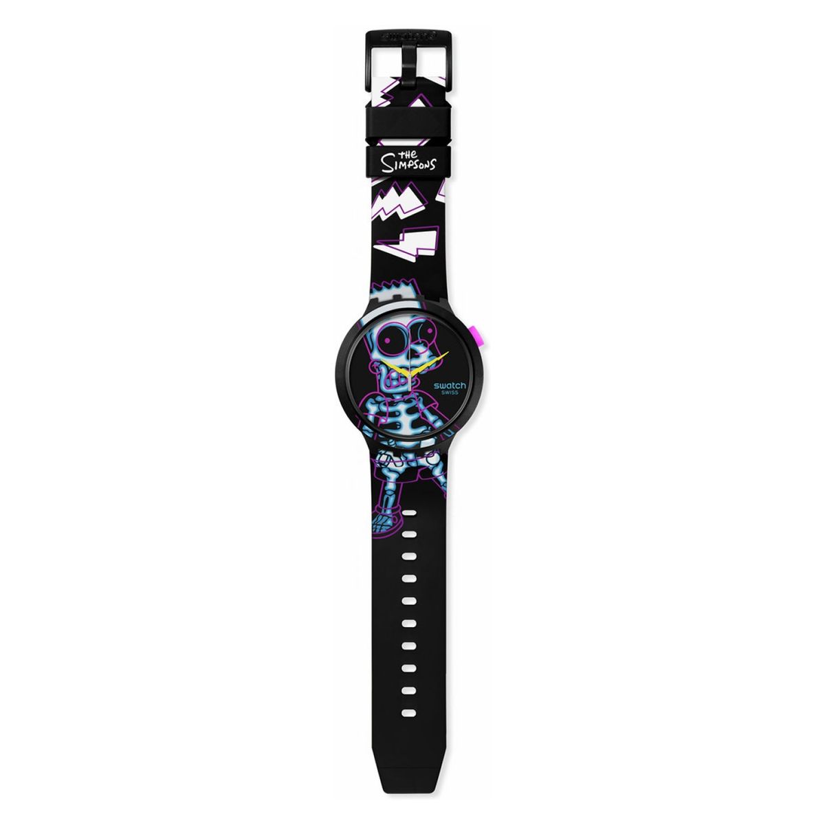 SWATCH - Relojes Swatch Unisex AYE CARUMBOO. Relojes Silicona Negro SB01Z105