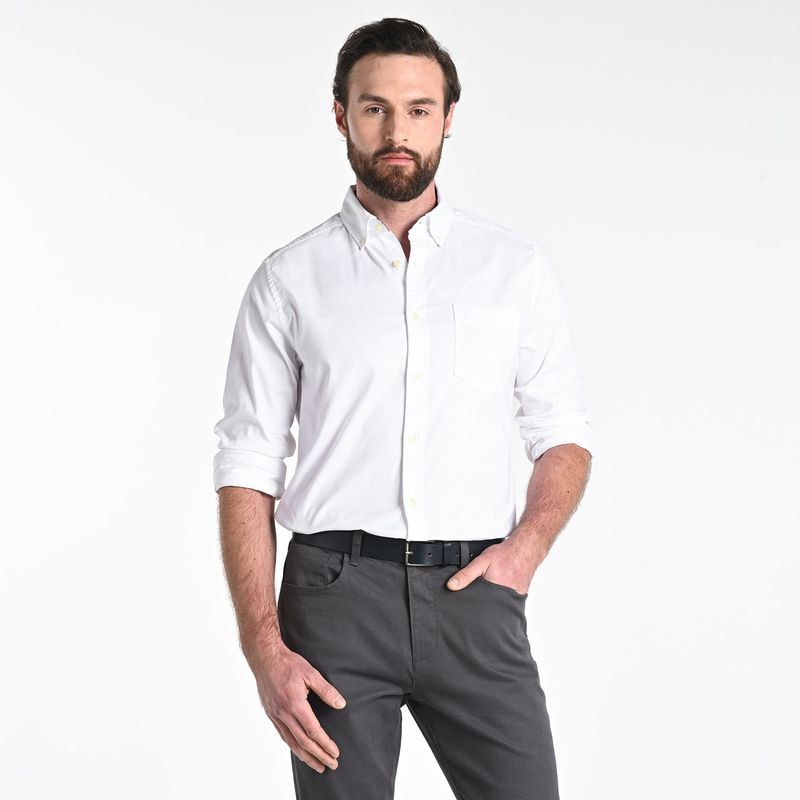 NAUTICA - Camisa Hombre Manga larga Recto de Algodón Nautica