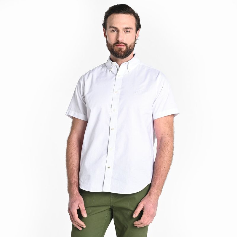 NAUTICA - Camisa Hombre Manga corta Recto de Algodón Nautica