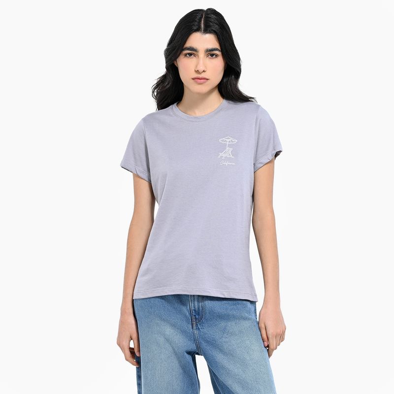 SYBILLA - Camiseta Mujer Manga corta de Algodón Sybilla