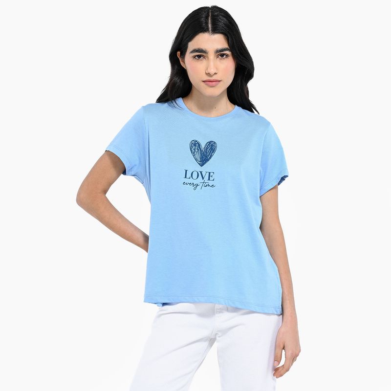 SYBILLA - Camiseta Mujer Manga corta de Algodón Sybilla
