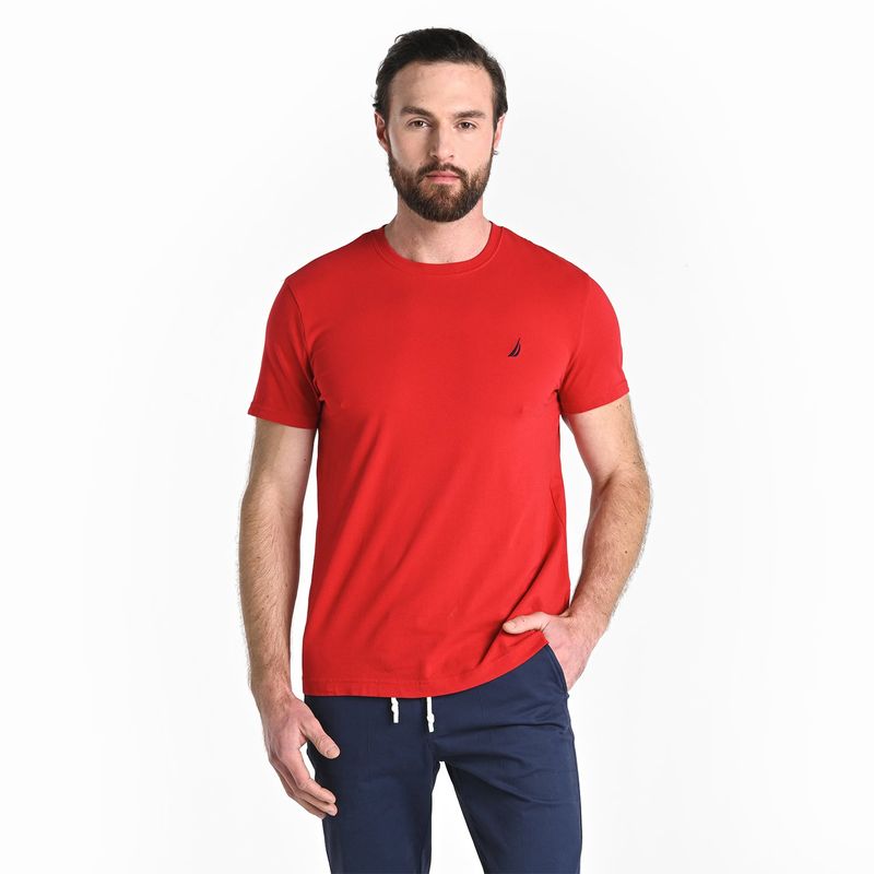 NAUTICA - Camiseta Hombre Manga corta de Algodón Nautica