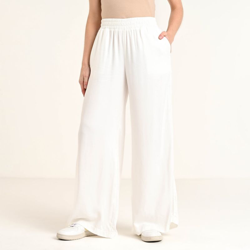 UNIVERSITY CLUB - Pantalón Wide Leg Mujer Tiro alto University Club