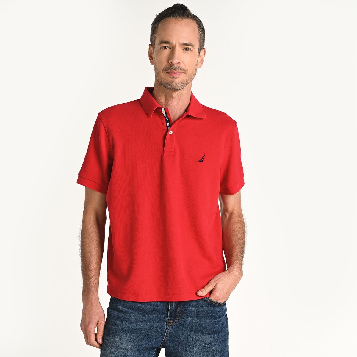NAUTICA - Camiseta polo Hombre Manga corta de Algodón Nautica
