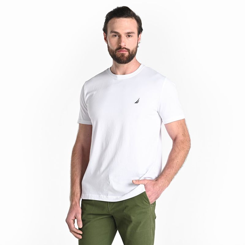 NAUTICA - Camiseta Hombre Manga corta de Algodón Nautica