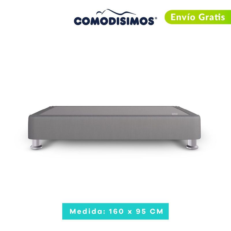 COMODISIMOS - Base Cama Dividida King en Madera Tapizada (Incluye Solo una Mitad) 160 x 95 cm Comodísimos 