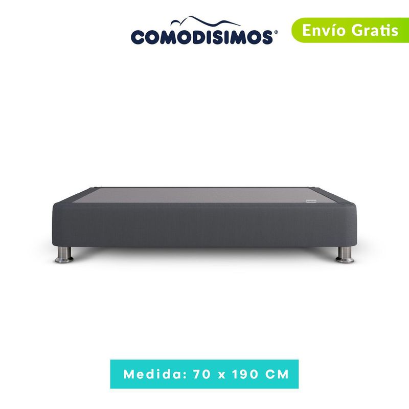 COMODISIMOS - Base Cama Dividida Doble en Madera Tapizada (Incluye Solo una Mitad) 70 x 190 cm Comodísimos 