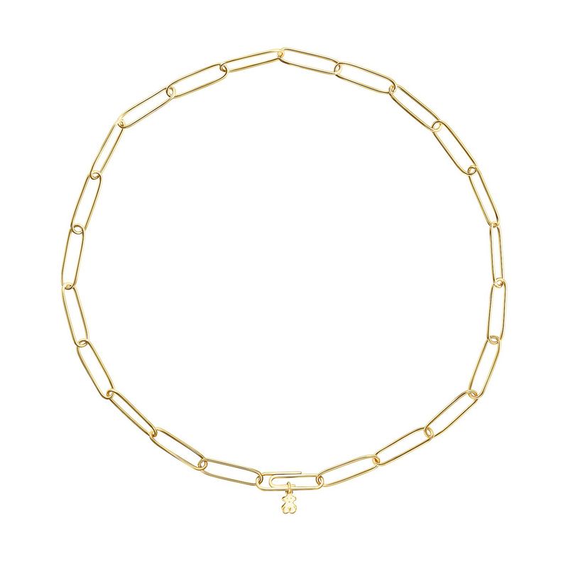 TOUS - Pulsera TOUS Good Vibes con baño de oro 18 kt sobre plata y ágatas