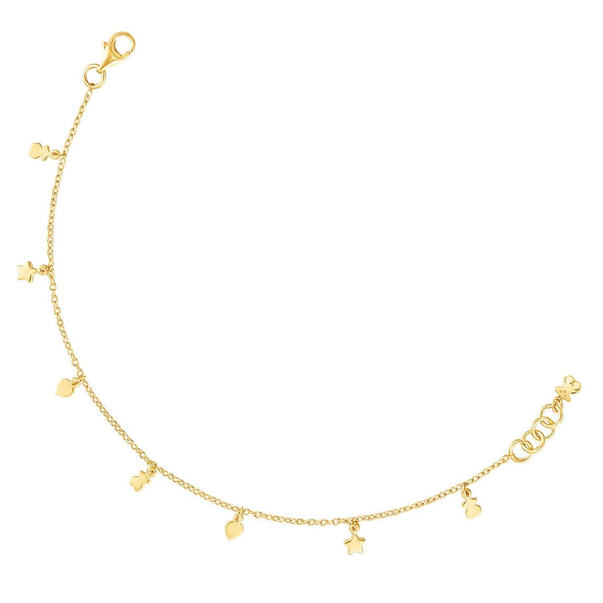 TOUS - Pulsera Cool Joy con baño de oro 18 kt sobre plata