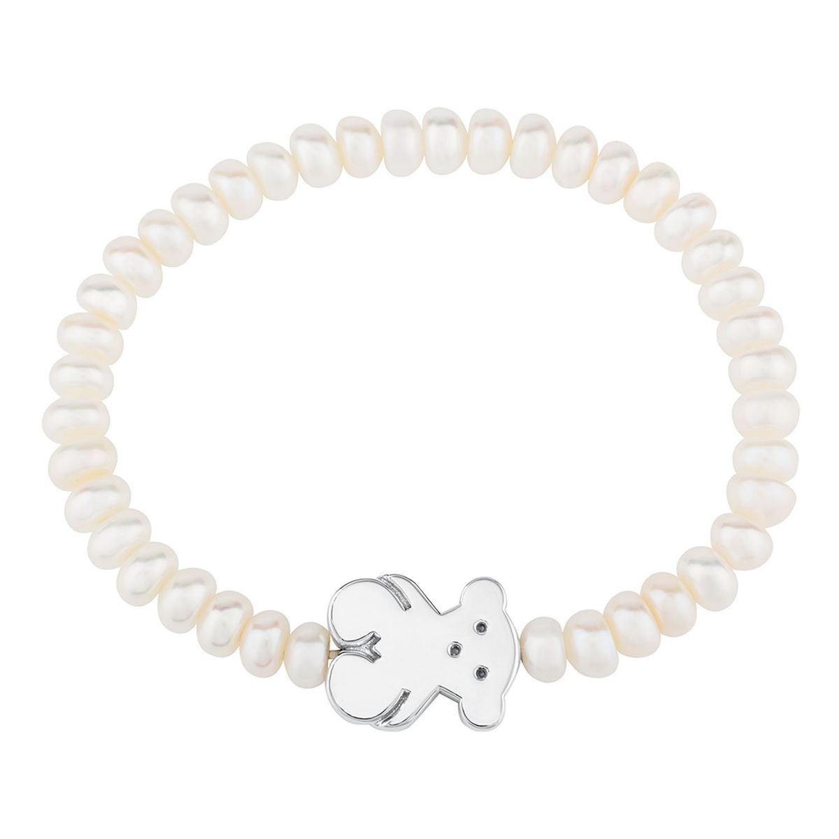 TOUS - Pulsera Sweet Dolls oso de perlas y plata
