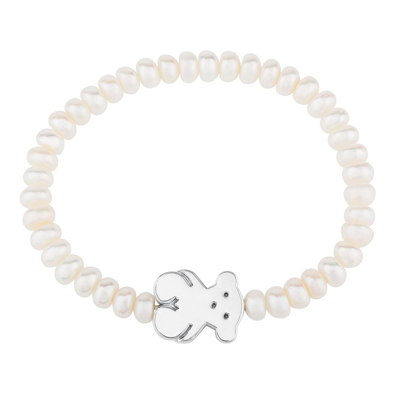 TOUS - Pulsera Sweet Dolls oso de perlas y plata