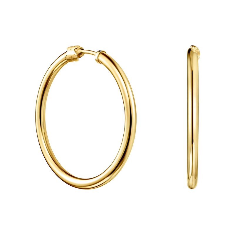TOUS - Aros grandes TOUS Basics con baño de oro 18 kt sobre plata