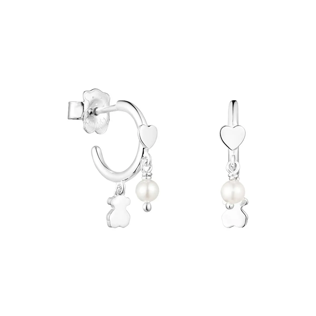 TOUS - Pendientes Cool Joy de plata y perlas