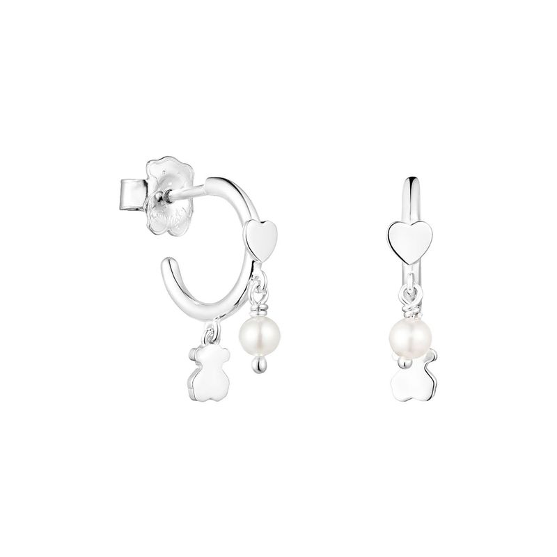 TOUS - Pendientes Cool Joy de plata y perlas