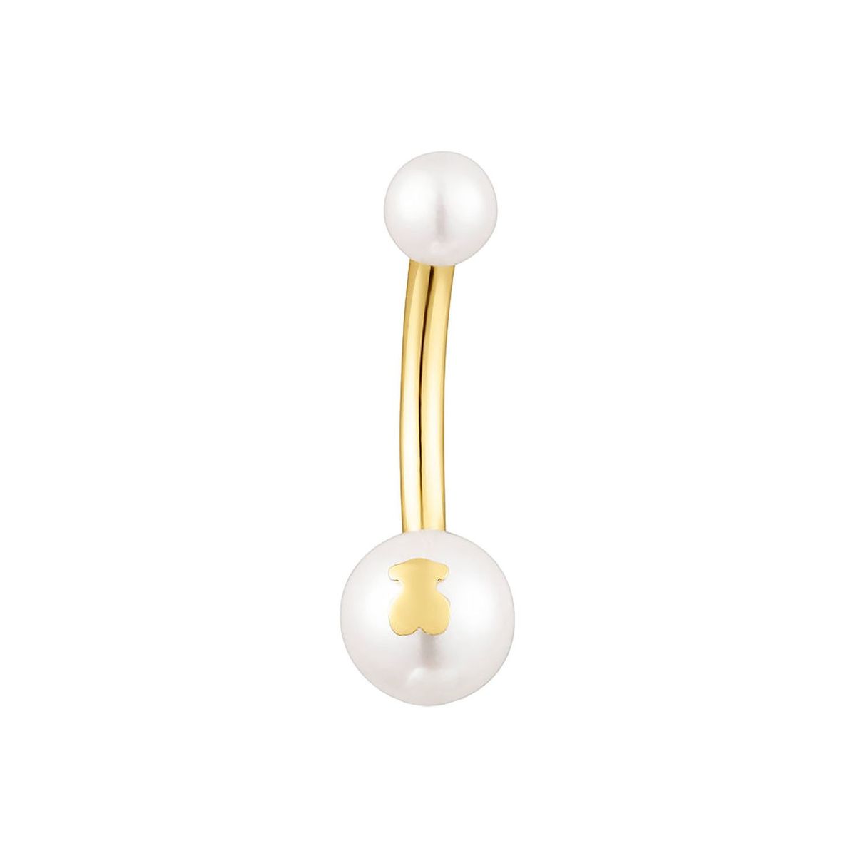 TOUS - Piercing de ombligo de oro y perlas TOUS Pearl