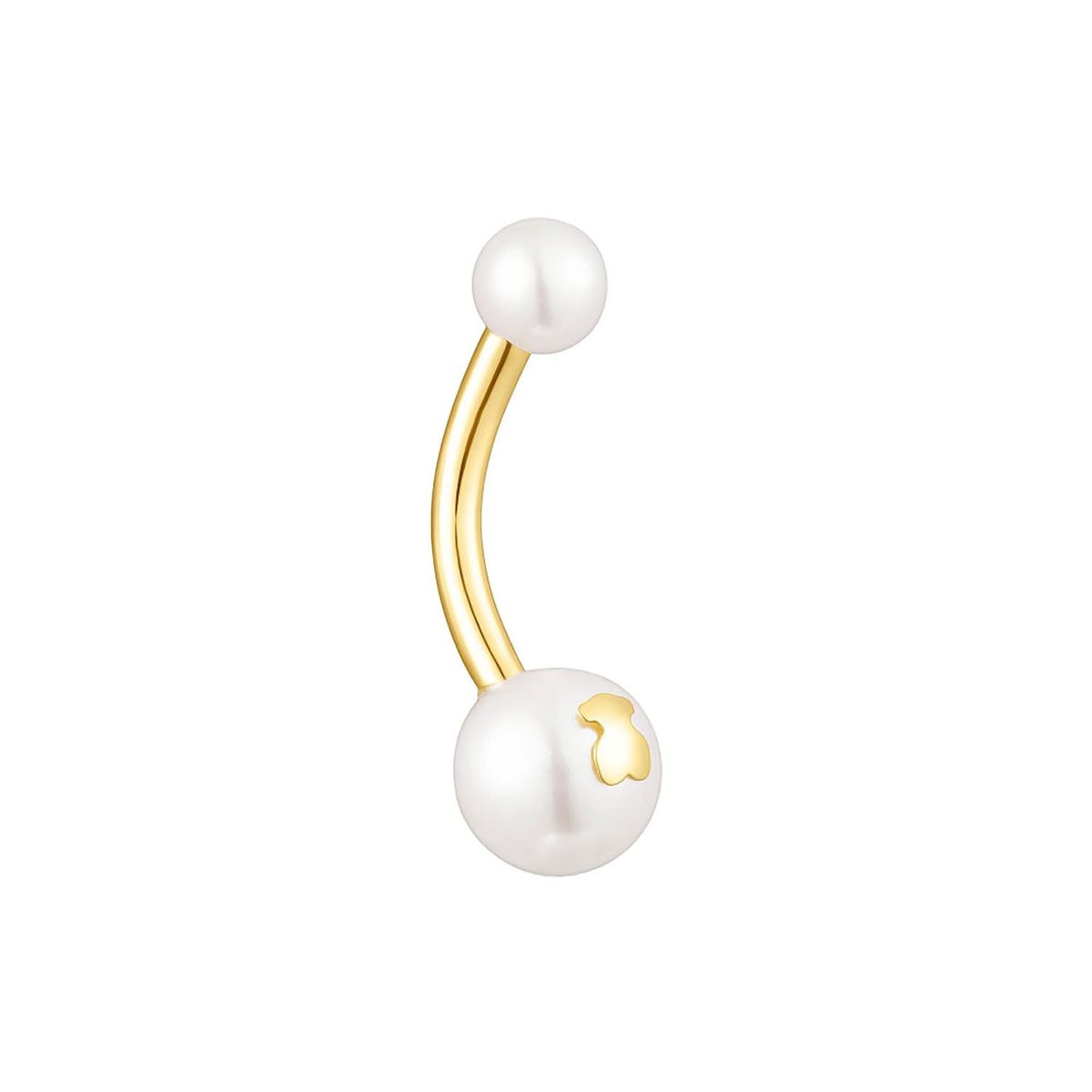 TOUS - Piercing de ombligo de oro y perlas TOUS Pearl
