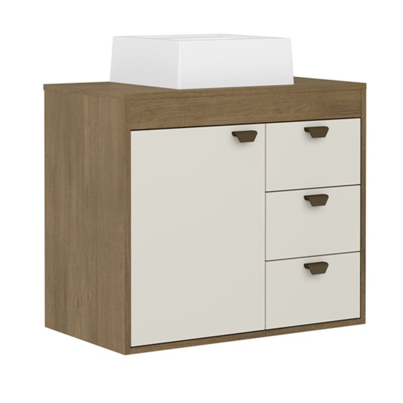 BERTOLINI - Mueble de baño Aurelia de 70 cm en MDP Sin Lavamanos 