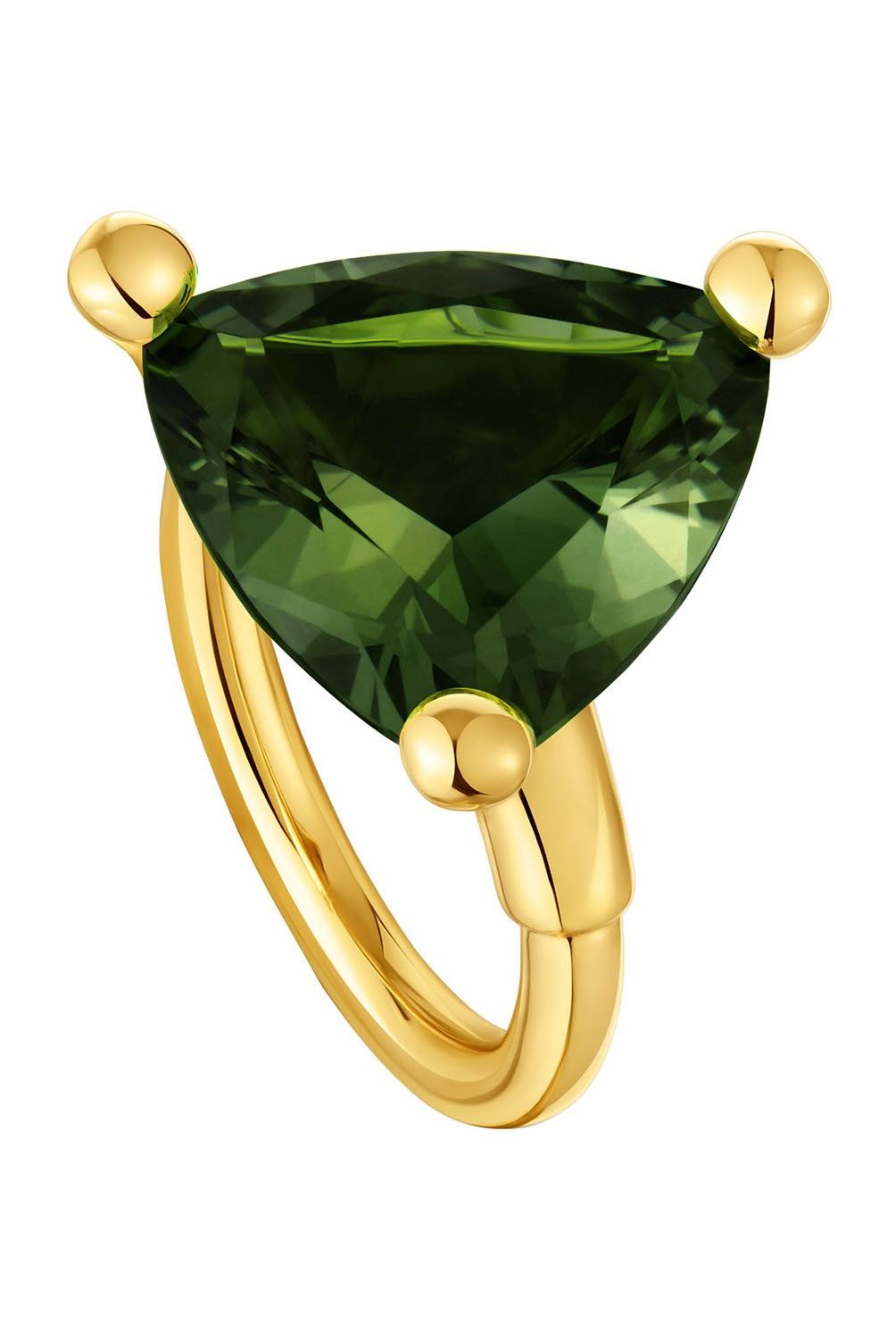 TOUS - Anillo grande baño de oro 18 kt 8