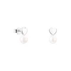 Aretes largos Real Sisy de Plata Vermeil rosa con Gemas