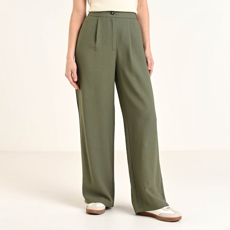 BASEMENT - Pantalón Culotte Mujer Tiro alto Basement