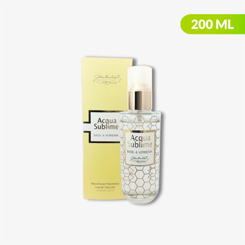 JOHANN MARIA FARINA - Perfume de Hombre Johann Maria Farina  Acqua Sublime Basil & Verbena 200 ml EDP