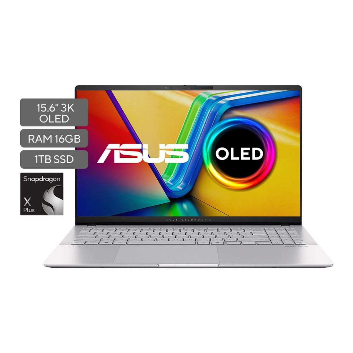 ASUS - Portátil ASUS Vivobook S 15 | Qualcomm Snapdragon XPlus | 16GB de RAM | 1TB SSD de almacenamiento | Windows 11 |15.6 Pulgadas | S5507QA-MA007W |  Computador portátil